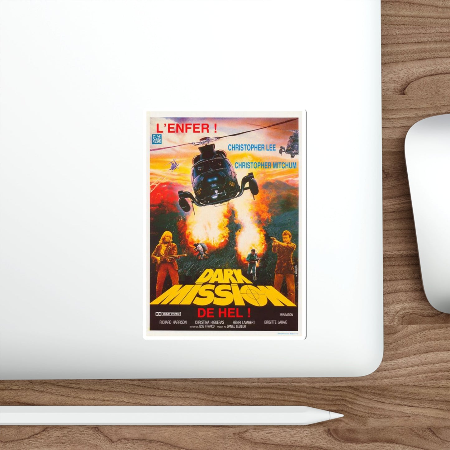 DARK MISSION 1988 Movie Poster STICKER Vinyl Die-Cut Decal-The Sticker Space