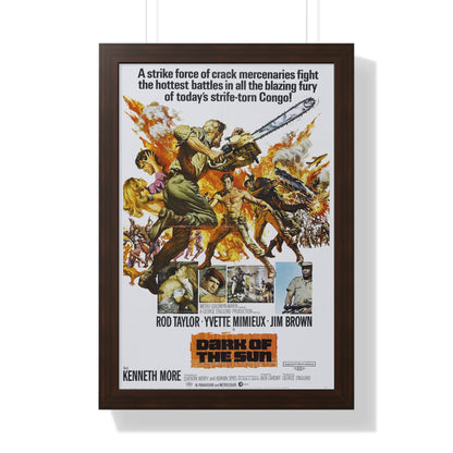 DARK OF THE SUN (MERCENARIES) 1968 - Framed Movie Poster-16″ x 24″-The Sticker Space