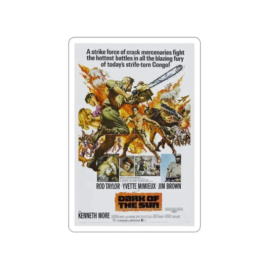 DARK OF THE SUN (MERCENARIES) 1968 Movie Poster STICKER Vinyl Die-Cut Decal 2 Inch - The Sticker Space