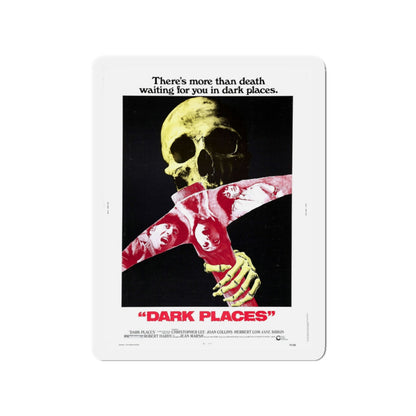 DARK PLACES 1974 Movie Poster - Die-Cut Magnet-3" x 3"-The Sticker Space