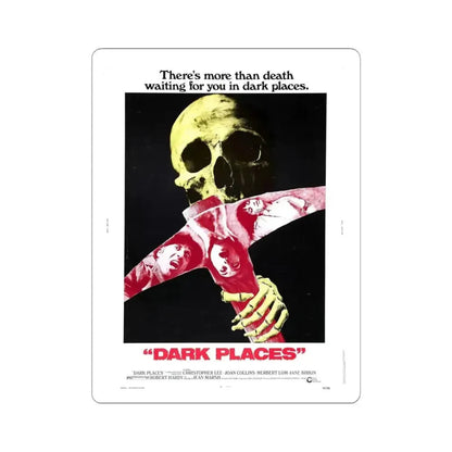 DARK PLACES 1974 Movie Poster - STICKER Vinyl Kiss-Cut Decal 4 Inch White - The Sticker Space
