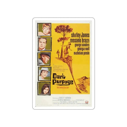 DARK PURPOSE 1964 Movie Poster STICKER Vinyl Die-Cut Decal 3 Inch - The Sticker Space