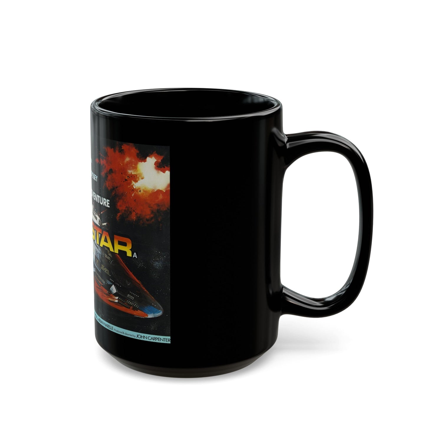 DARK STAR 1974 Movie Poster - Black Coffee Mug-The Sticker Space