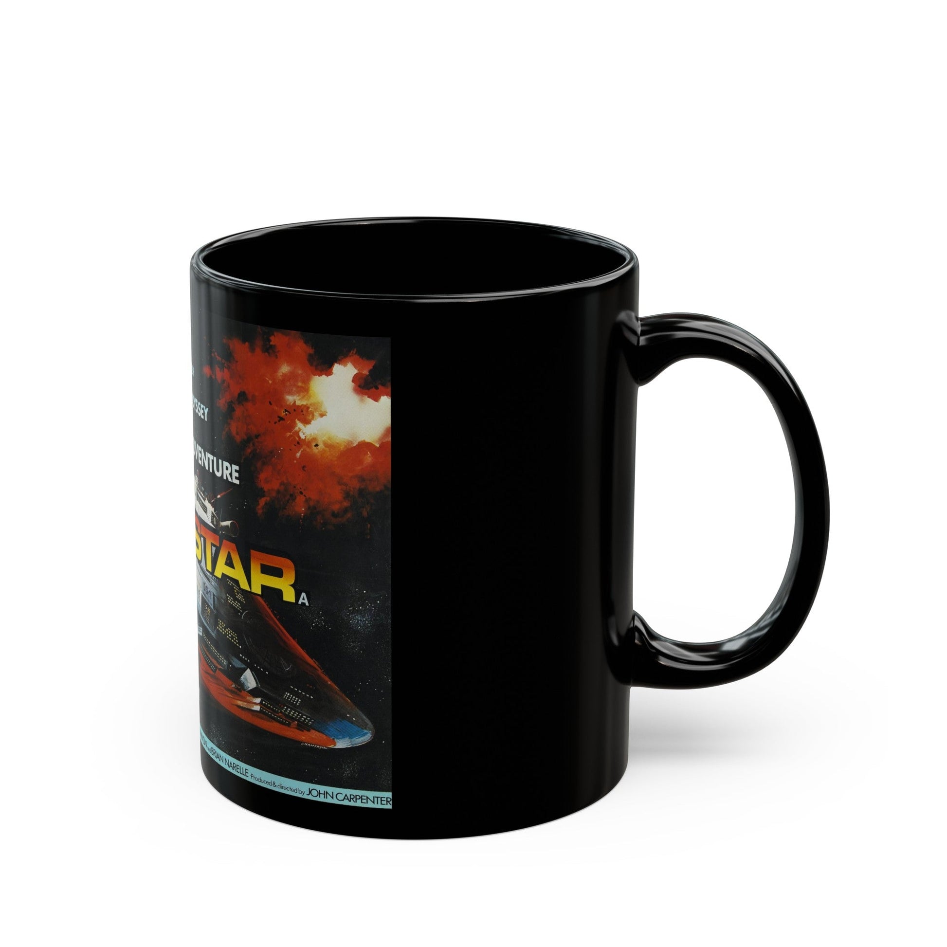 DARK STAR 1974 Movie Poster - Black Coffee Mug-The Sticker Space