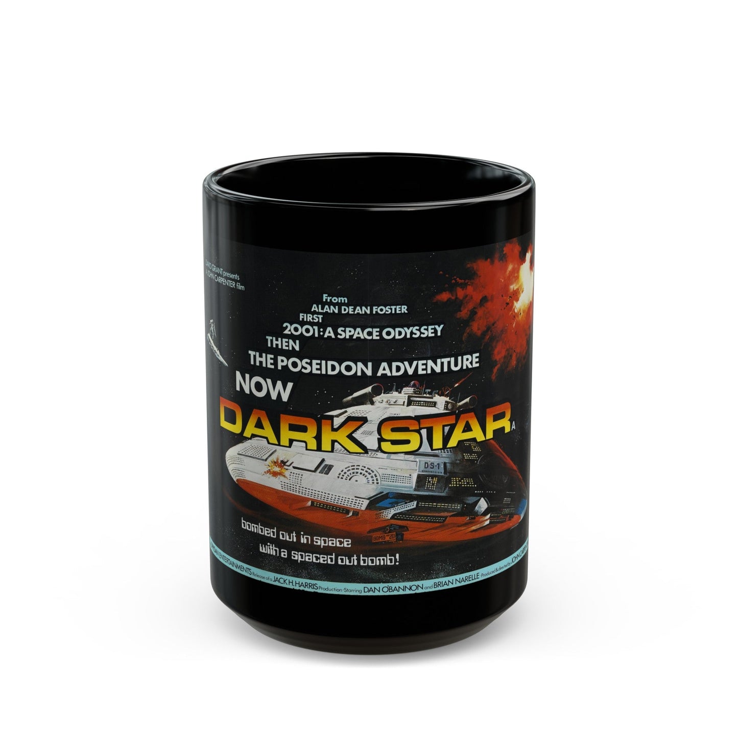 DARK STAR 1974 Movie Poster - Black Coffee Mug-The Sticker Space