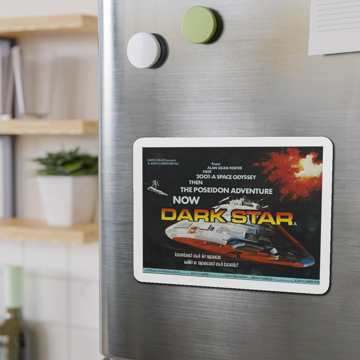 DARK STAR 1974 Movie Poster - Die-Cut Magnet-The Sticker Space