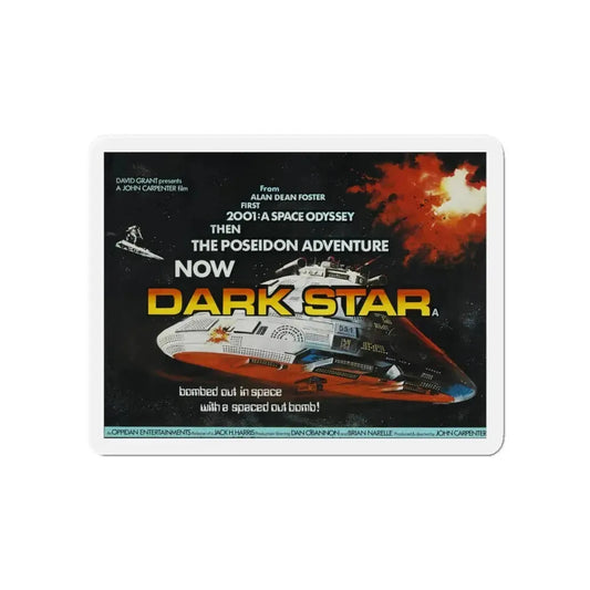 DARK STAR 1974 Movie Poster - Refrigerator Magnet 6 Inch - The Sticker Space