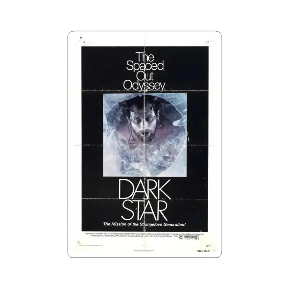 DARK STAR (2) 1974 Movie Poster - STICKER Vinyl Kiss-Cut Decal 3 Inch White - The Sticker Space