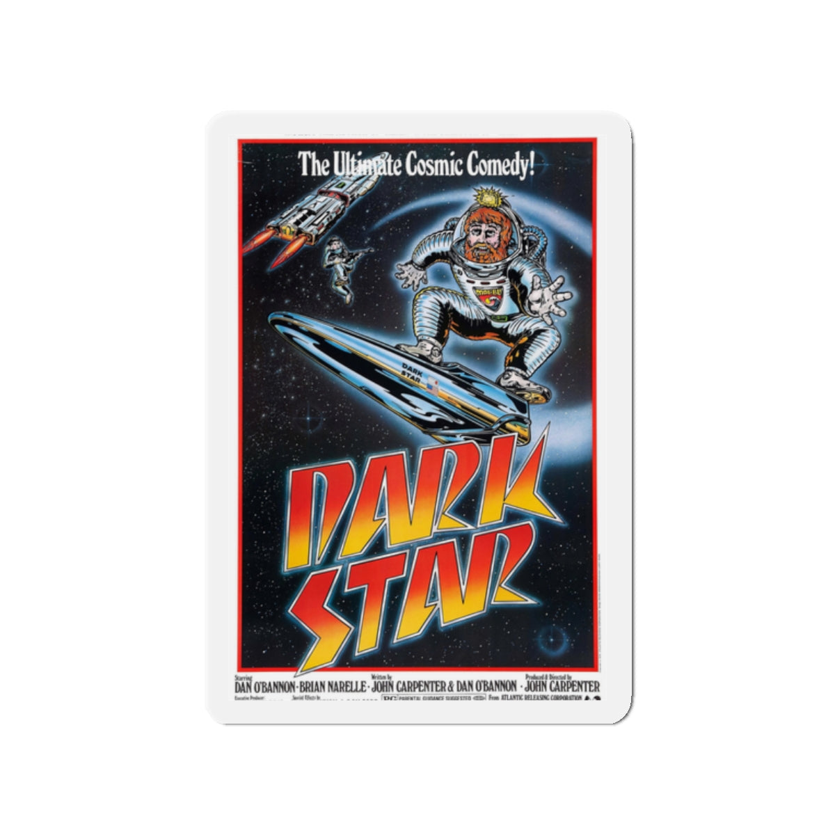 DARK STAR (3) 1974 Movie Poster - Die-Cut Magnet-2" x 2"-The Sticker Space