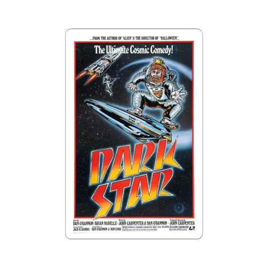 DARK STAR (3) 1974 Movie Poster - STICKER Vinyl Kiss-Cut Decal 2 Inch White - The Sticker Space