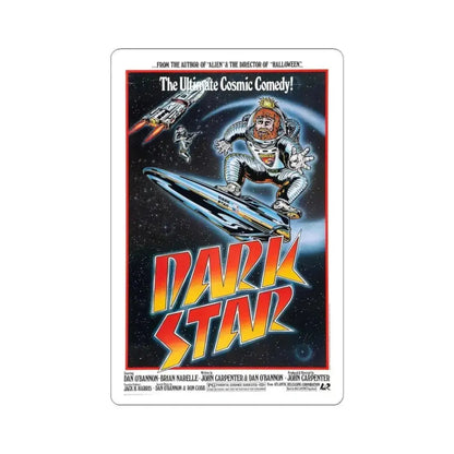 DARK STAR (3) 1974 Movie Poster - STICKER Vinyl Kiss-Cut Decal 4 Inch White - The Sticker Space