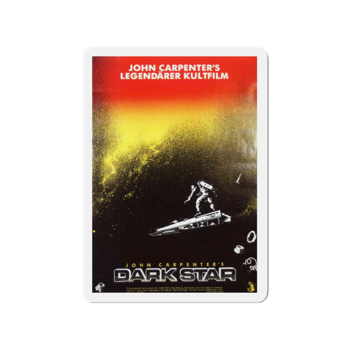 DARK STAR (4) 1974 Movie Poster - Die-Cut Magnet-3" x 3"-The Sticker Space