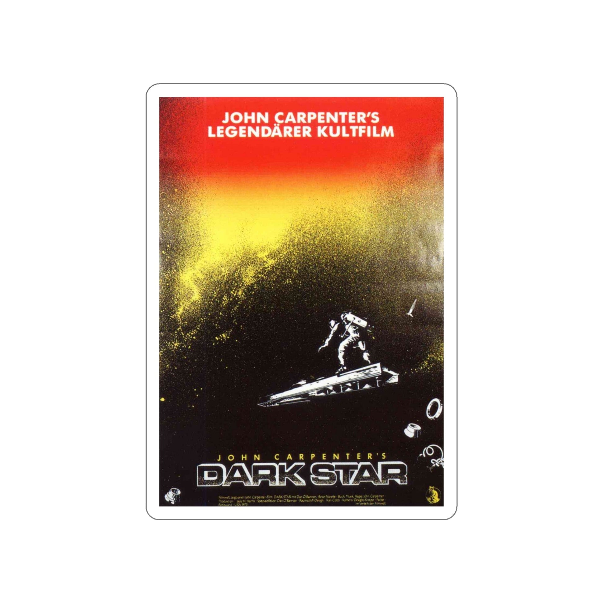 DARK STAR (4) 1974 Movie Poster STICKER Vinyl Die-Cut Decal-4 Inch-The Sticker Space