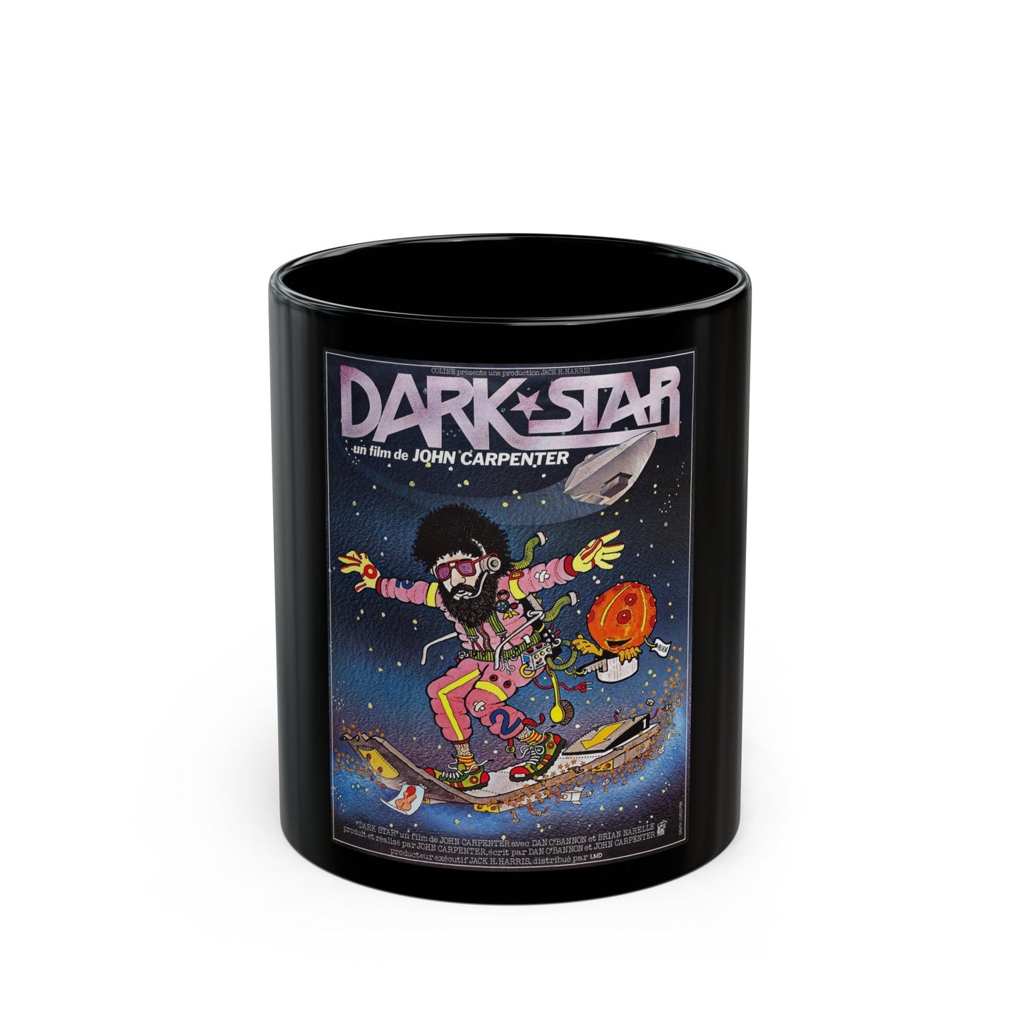 DARK STAR (FRENCH) 1974 Movie Poster - Black Coffee Mug-11oz-The Sticker Space