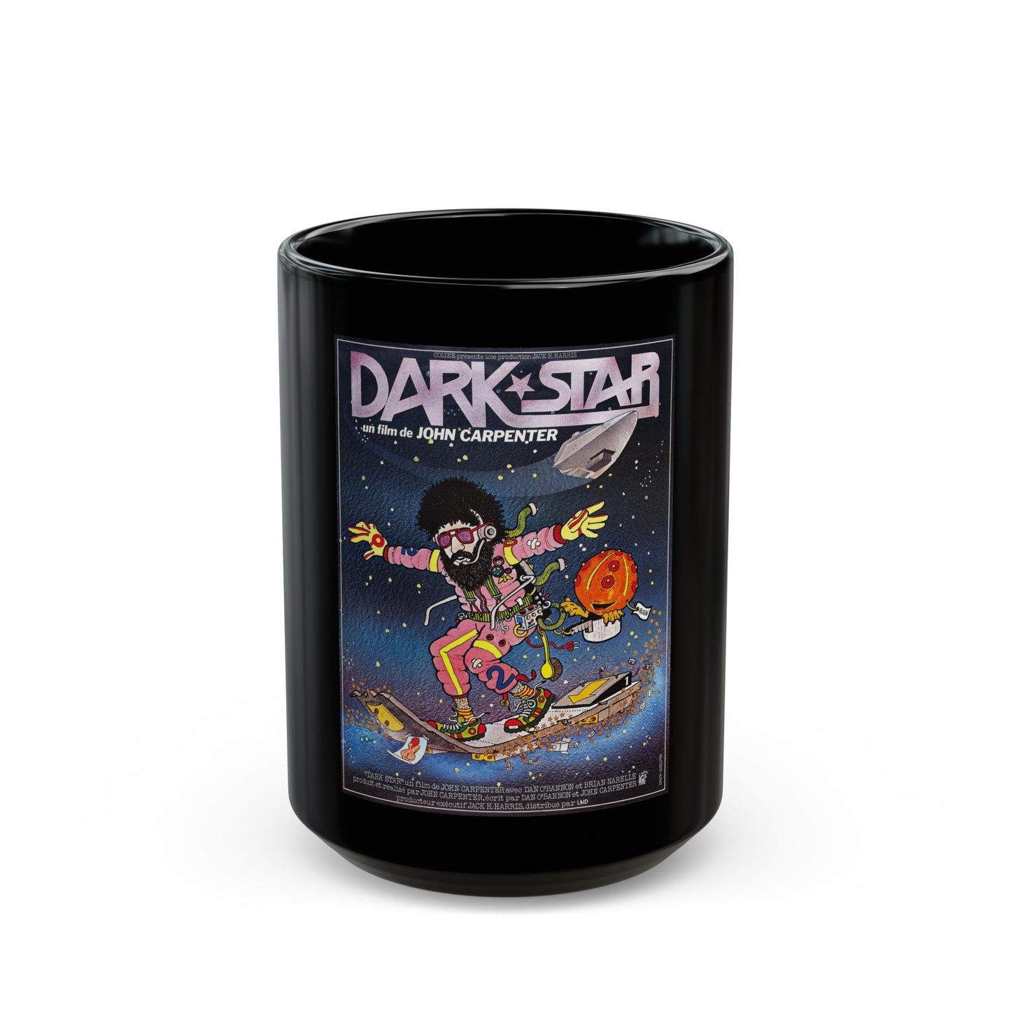 DARK STAR (FRENCH) 1974 Movie Poster - Black Coffee Mug-15oz-The Sticker Space