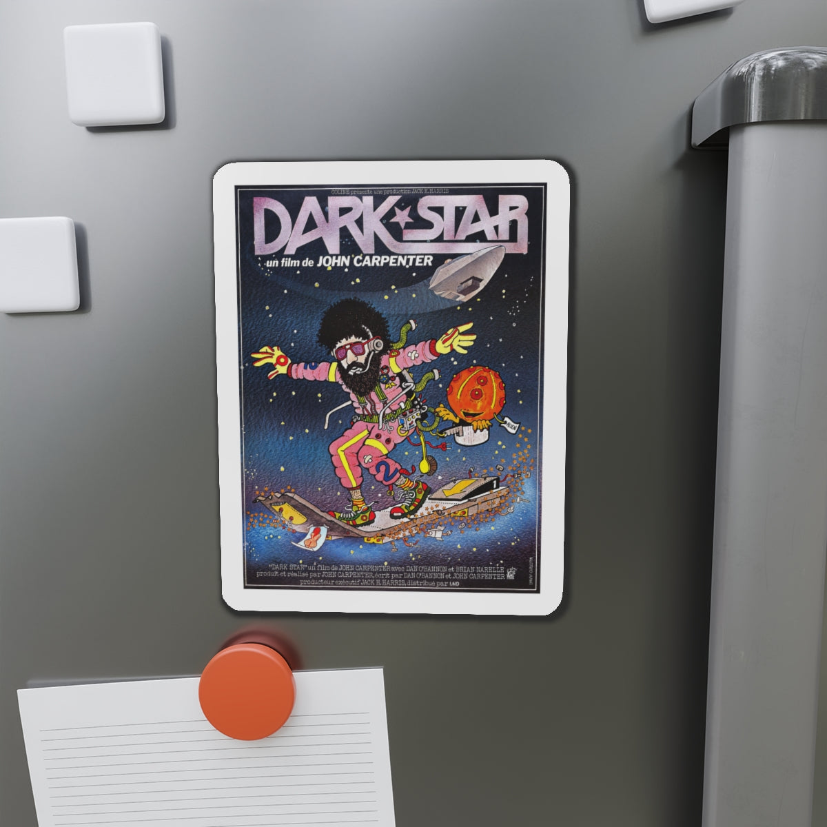 DARK STAR (FRENCH) 1974 Movie Poster - Die-Cut Magnet-The Sticker Space