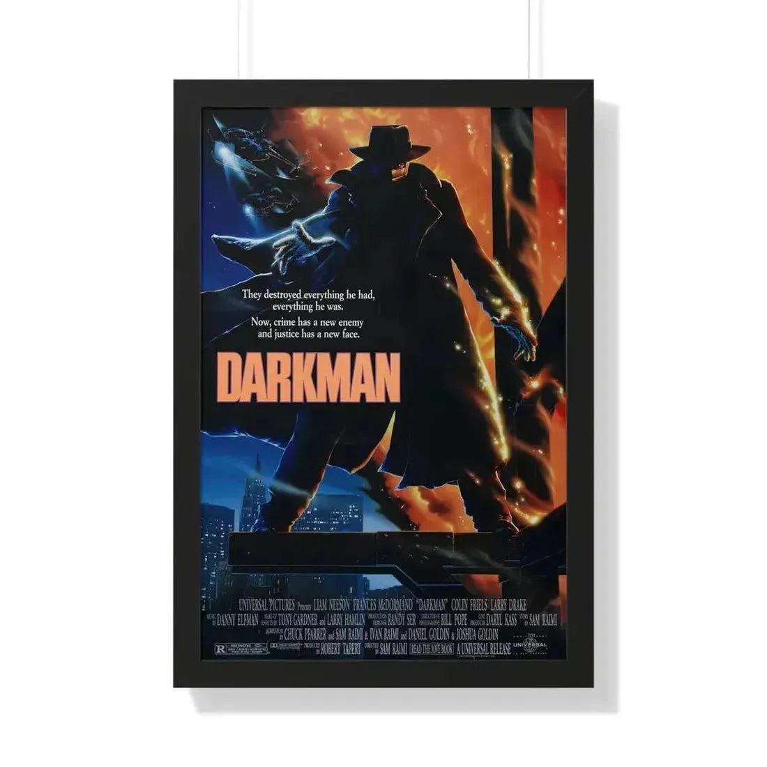 DARKMAN 1990 - Framed Movie Poster - The Sticker Space