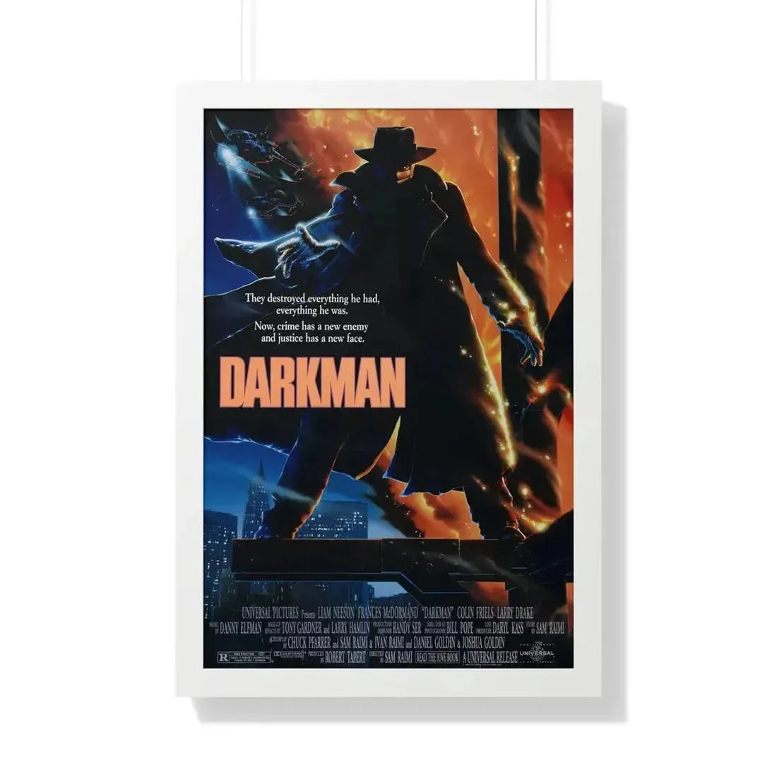 DARKMAN 1990 - Framed Movie Poster - The Sticker Space