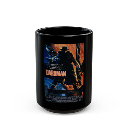 DARKMAN 1990 Movie Poster - Black Coffee Mug-15oz-The Sticker Space