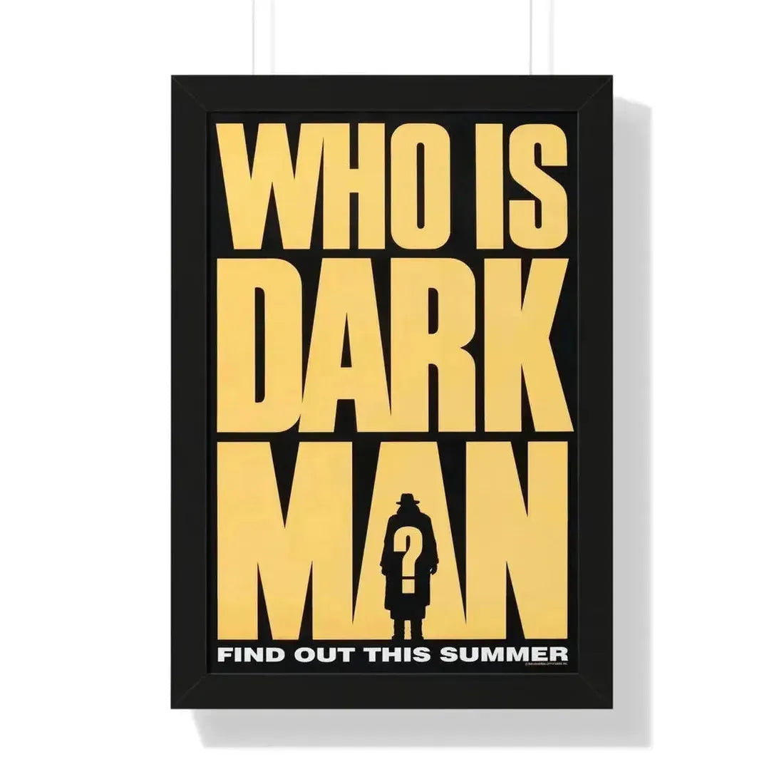DARKMAN (TEASER) 1990 - Framed Movie Poster 16″ x 24″ Black - The Sticker Space