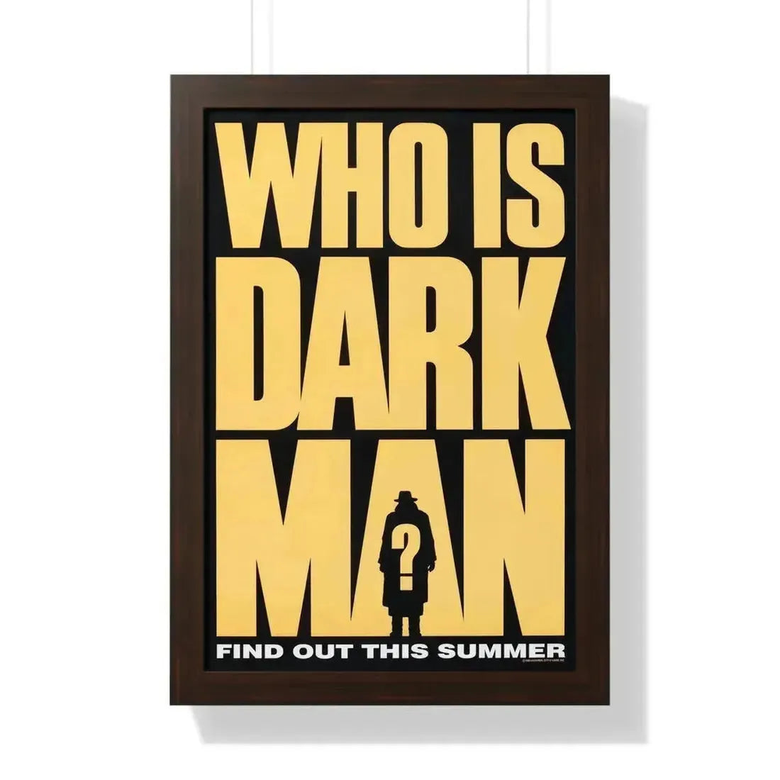 DARKMAN (TEASER) 1990 - Framed Movie Poster 16″ x 24″ Walnut - The Sticker Space