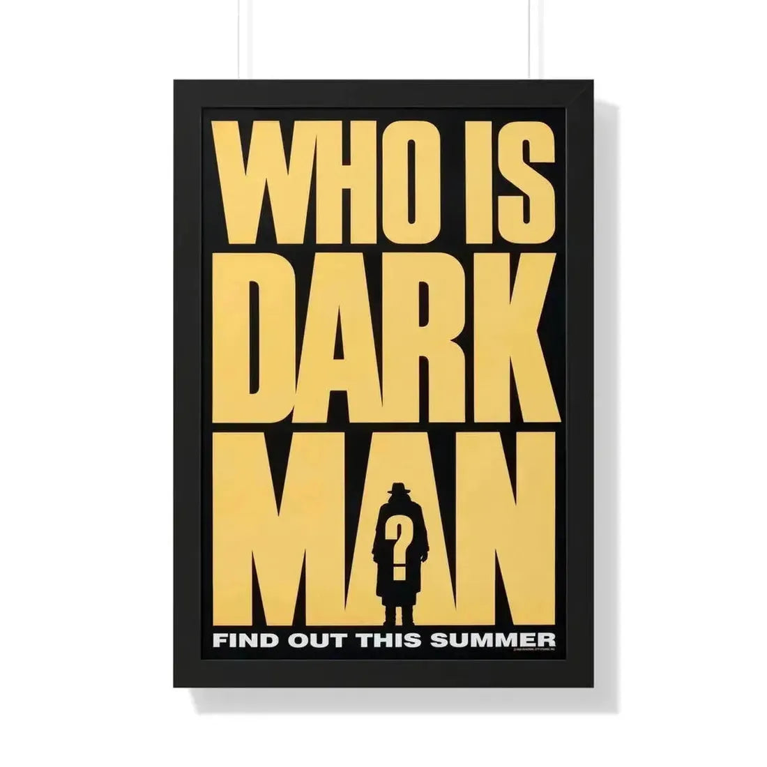 DARKMAN (TEASER) 1990 - Framed Movie Poster 20" x 30" Black - The Sticker Space