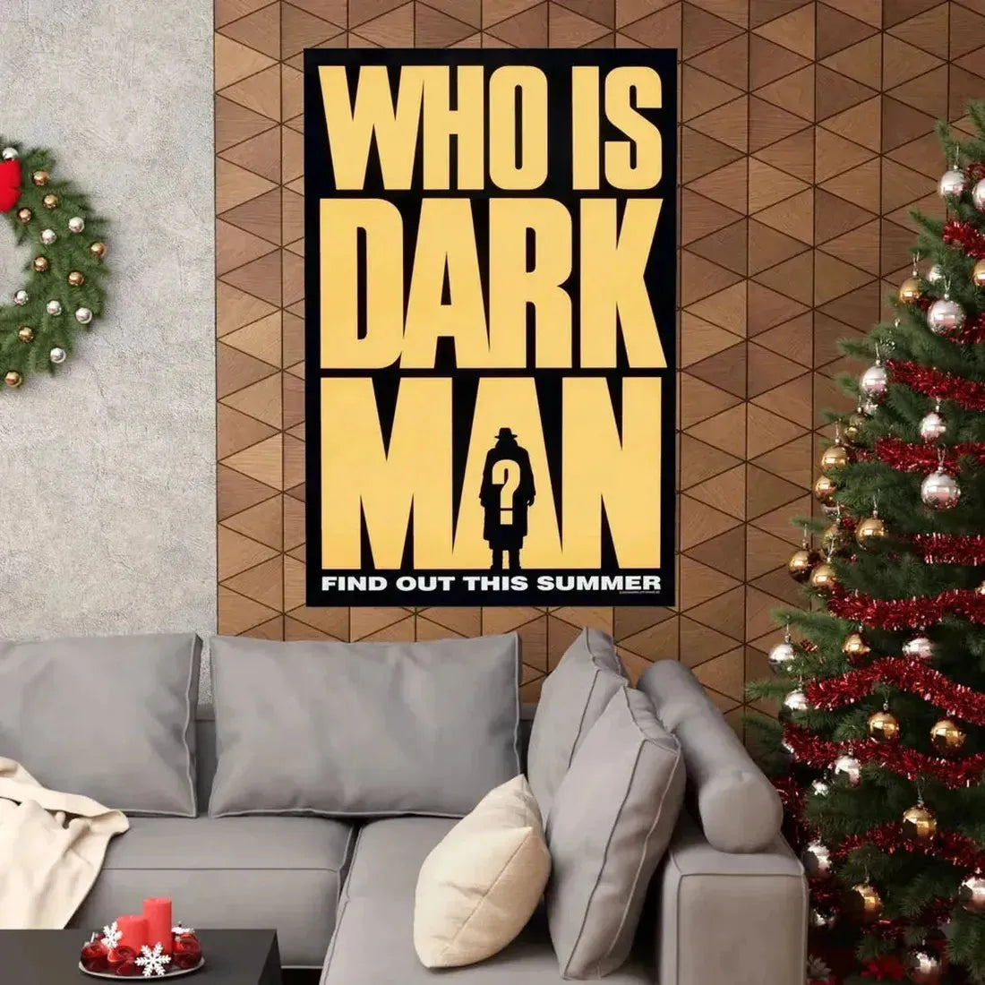 DARKMAN (TEASER) 1990 - Paper Movie Poster - The Sticker Space