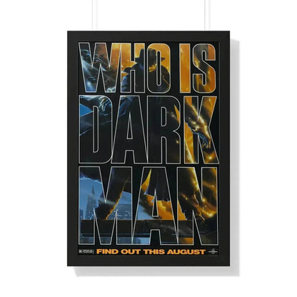 DARKMAN (TEASER 2) 1990 - Framed Movie Poster 20" x 30" Black - The Sticker Space