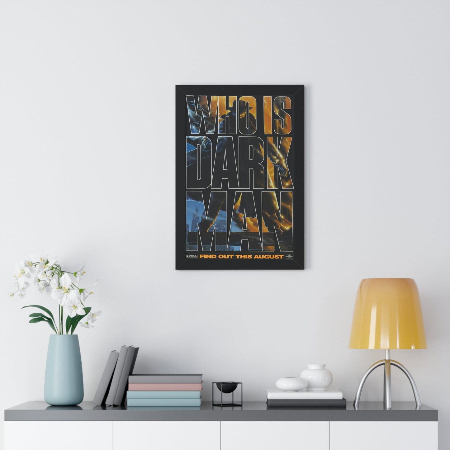 DARKMAN (TEASER 2) 1990 - Framed Movie Poster-The Sticker Space