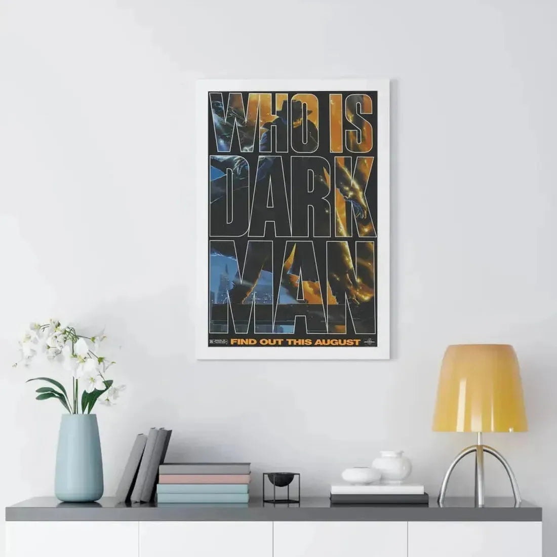DARKMAN (TEASER 2) 1990 - Framed Movie Poster - The Sticker Space