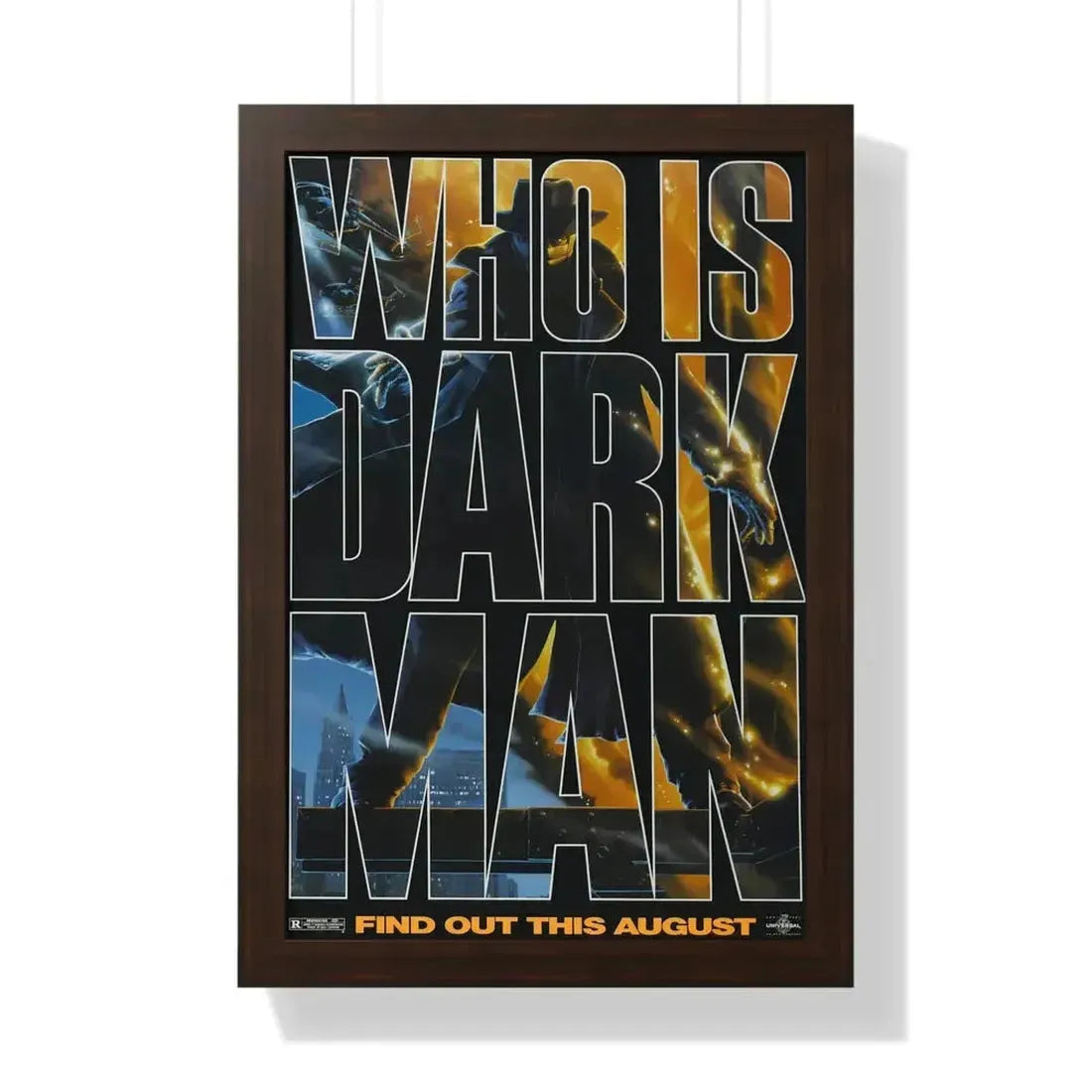 DARKMAN (TEASER 2) 1990 - Framed Movie Poster - The Sticker Space