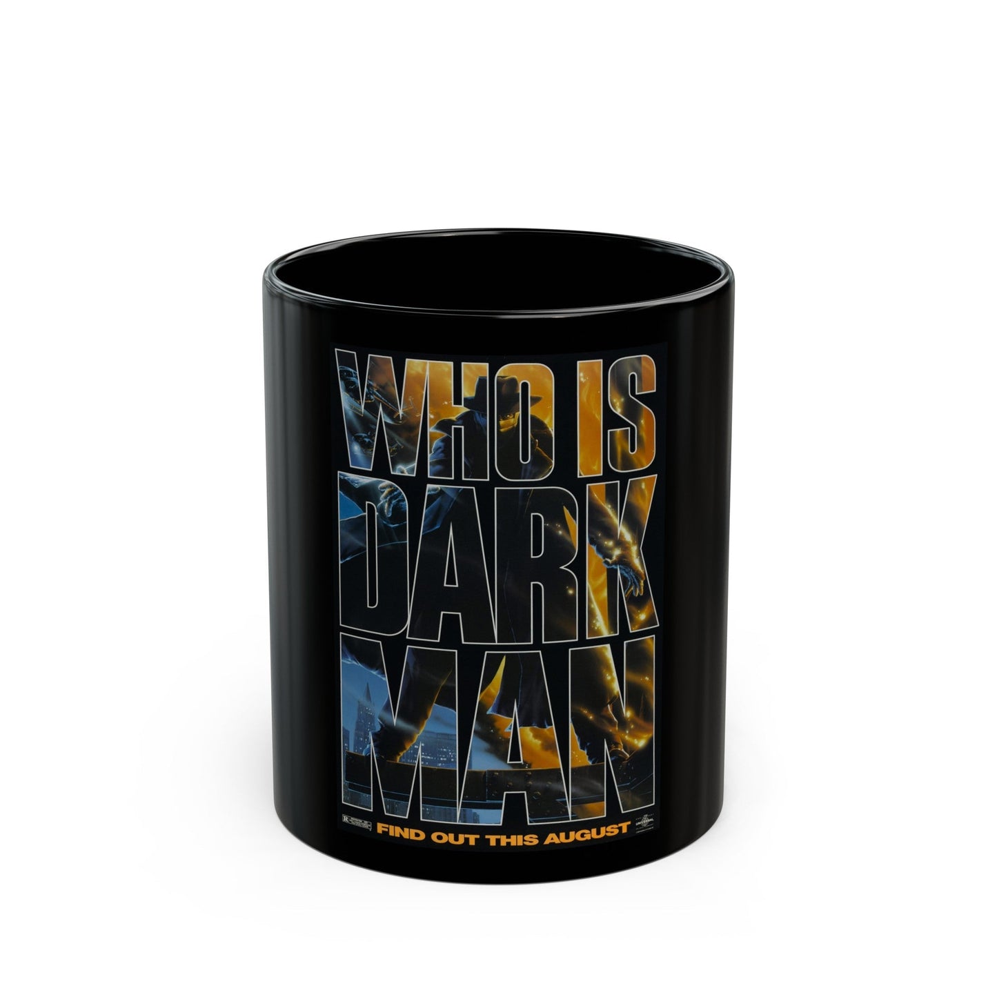 DARKMAN (TEASER 2) 1990 Movie Poster - Black Coffee Mug-11oz-The Sticker Space