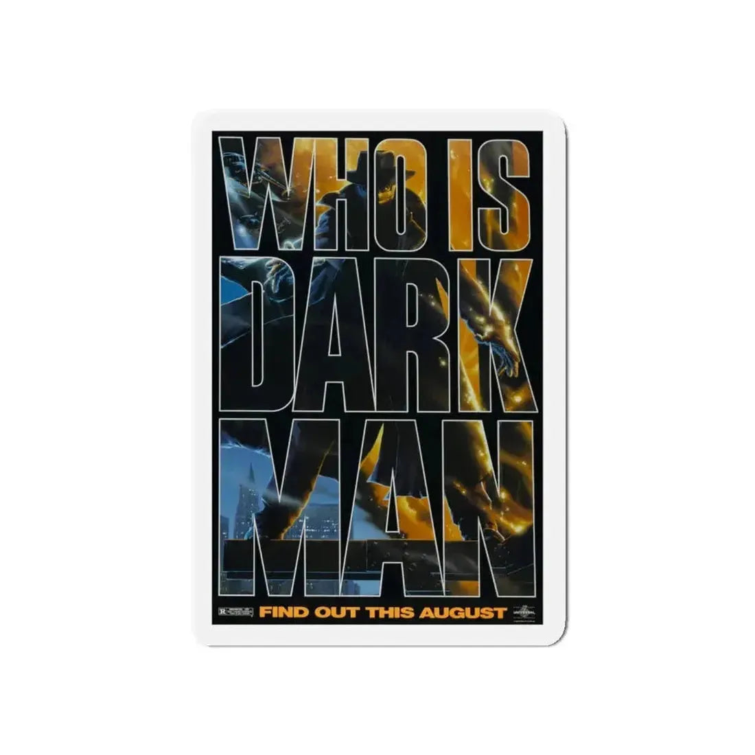 DARKMAN (TEASER 2) 1990 Movie Poster - Refrigerator Magnet - The Sticker Space