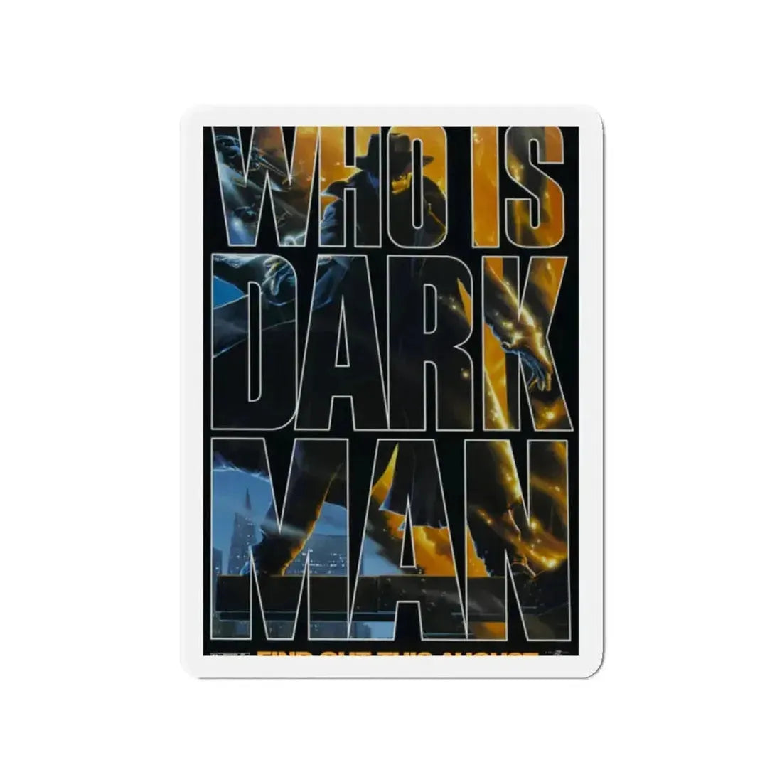 DARKMAN (TEASER 2) 1990 Movie Poster - Refrigerator Magnet - The Sticker Space