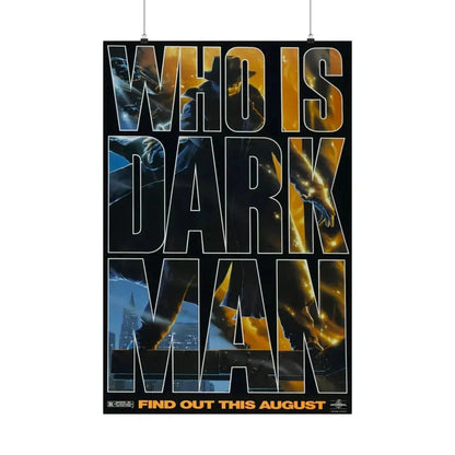 DARKMAN (TEASER 2) 1990 - Paper Movie Poster 24″ x 36″ Matte - The Sticker Space
