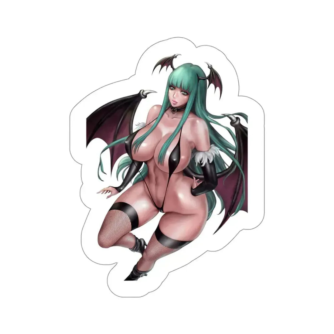 Darkstalkers - Morrigan Aensland (Anime/Ecchi/Waifu) STICKER Vinyl Die-Cut Decal 4 Inch - The Sticker Space