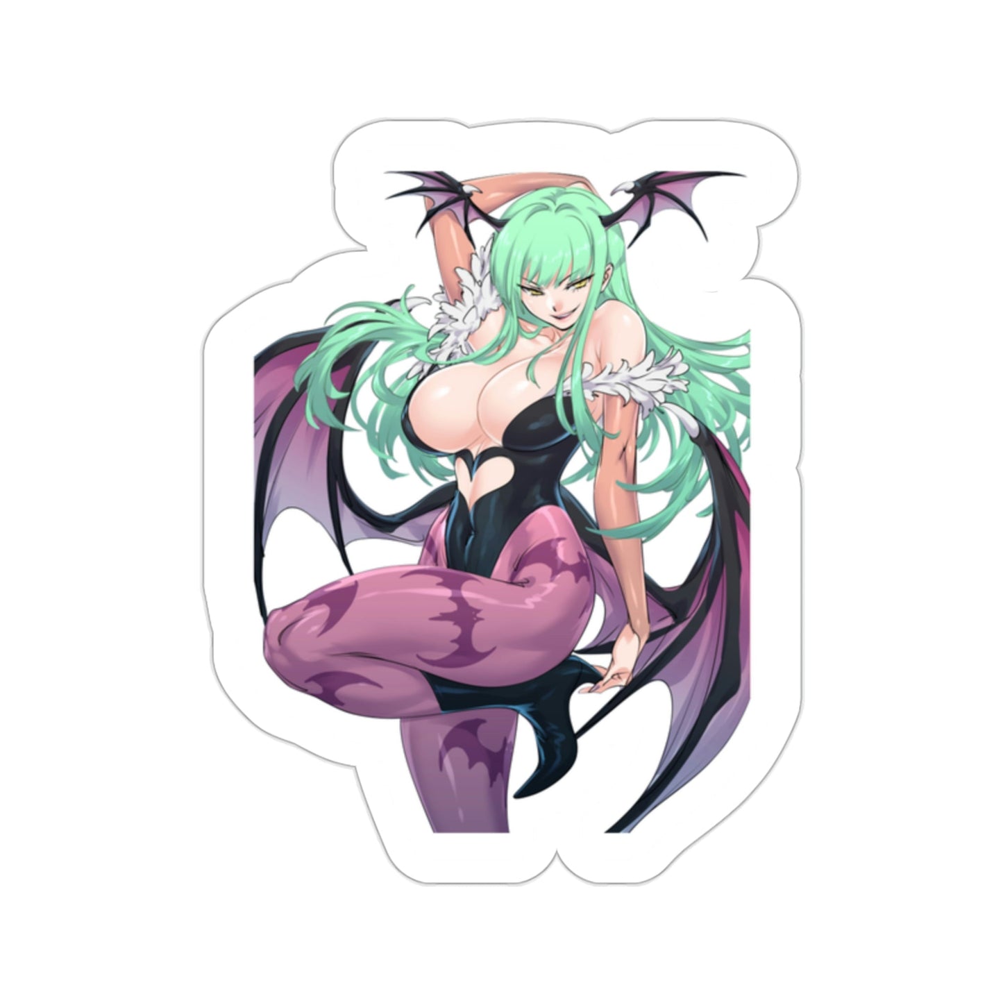 Darkstalkers - Morrigan Aensland v2 (Anime/Ecchi/Waifu) STICKER Vinyl Die-Cut Decal-2 Inch-The Sticker Space