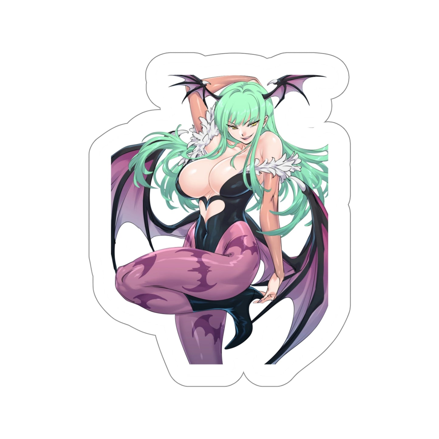 Darkstalkers - Morrigan Aensland v2 (Anime/Ecchi/Waifu) STICKER Vinyl Die-Cut Decal-5 Inch-The Sticker Space