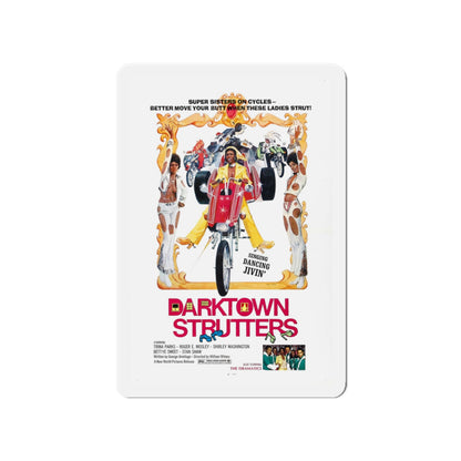 DARKTOWN STRUTTERS 1975 Movie Poster - Die-Cut Magnet-4" x 4"-The Sticker Space