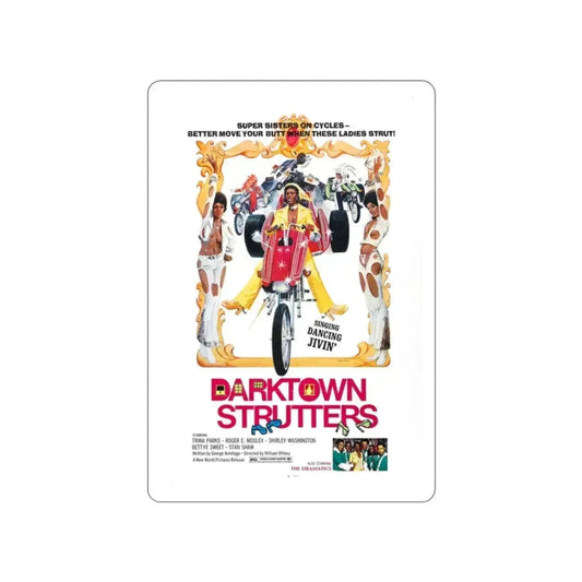 DARKTOWN STRUTTERS 1975 Movie Poster STICKER Vinyl Die-Cut Decal 2 Inch - The Sticker Space