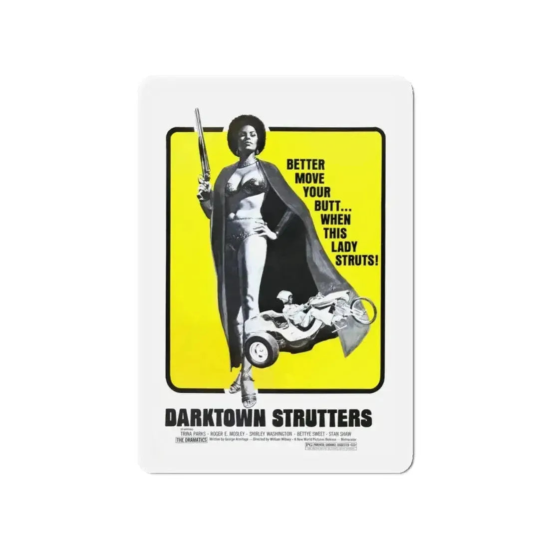DARKTOWN STRUTTERS (2) 1975 Movie Poster - Refrigerator Magnet - The Sticker Space