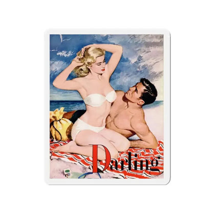 Darling Believe Me, Esquire, September 1951 (Magazine Illustration) Refrigerator Magnet - The Sticker Space
