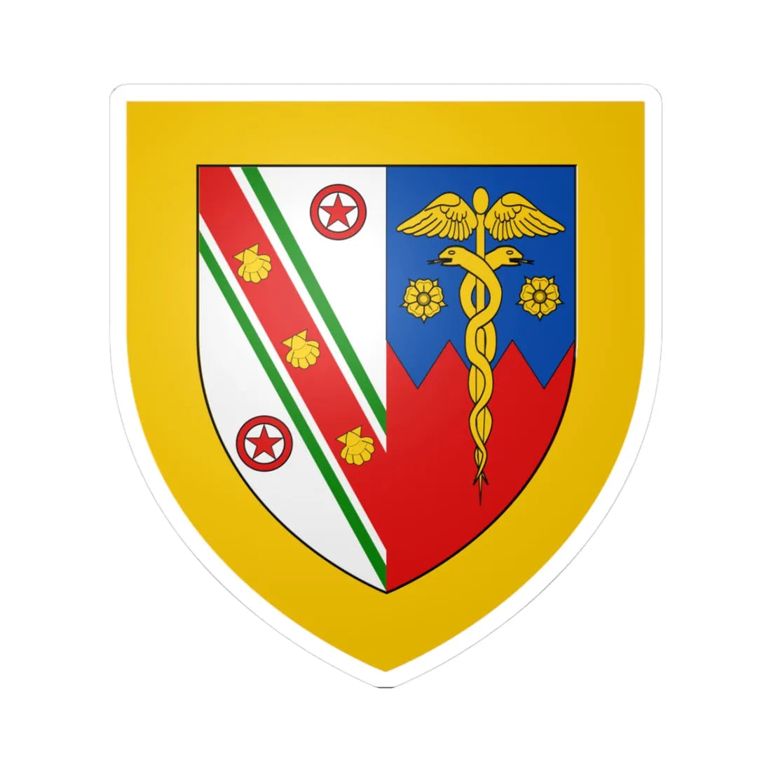 Darwin College Arms (England) (Coat of Arms) STICKER Vinyl Kiss-Cut Decal 3 Inch White - The Sticker Space