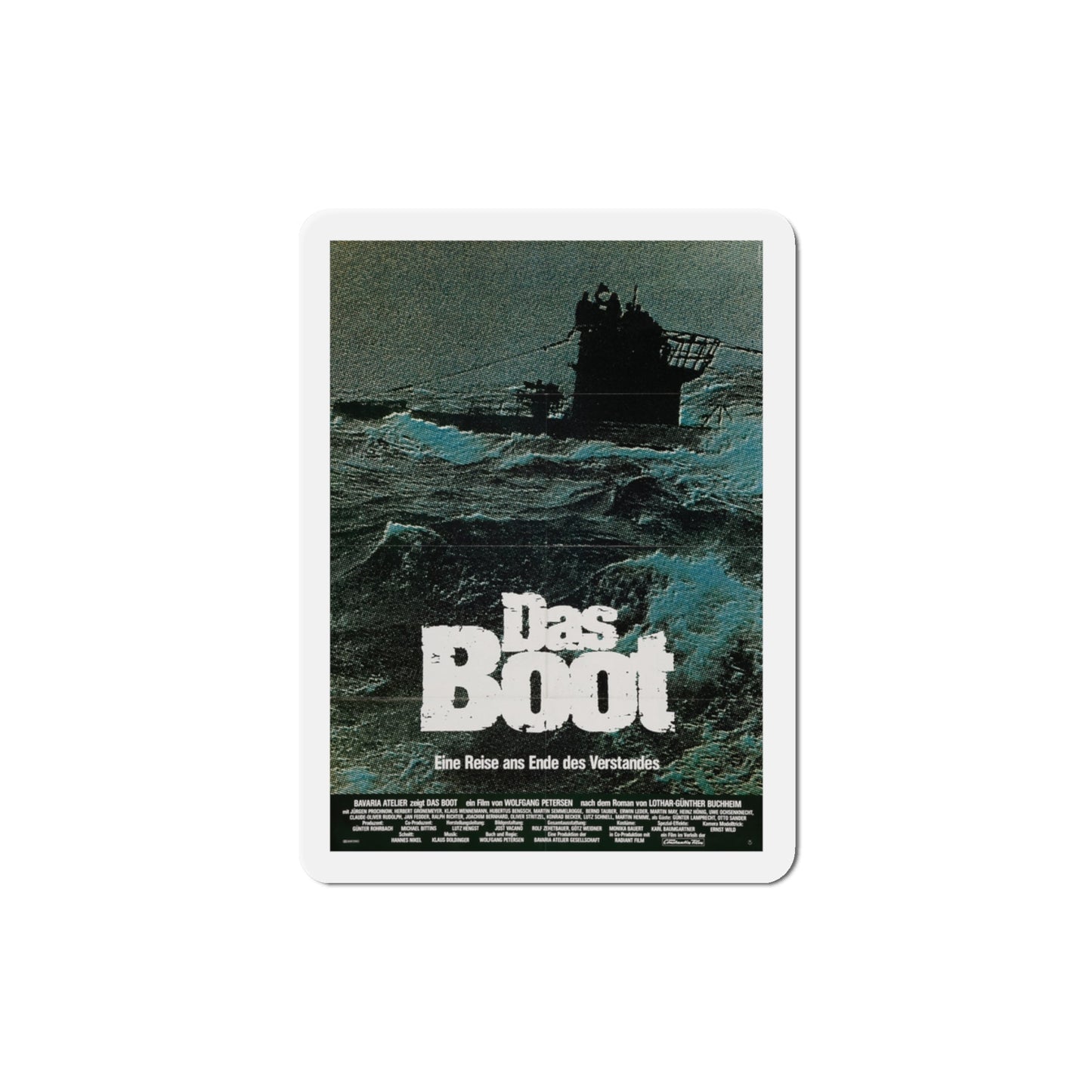 Das Boot 1982 Movie Poster Die-Cut Magnet-3" x 3"-The Sticker Space