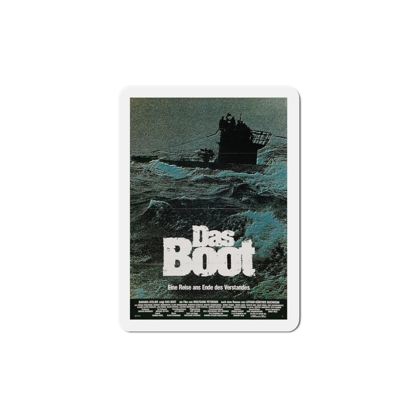 Das Boot 1982 Movie Poster Die-Cut Magnet-6 × 6"-The Sticker Space