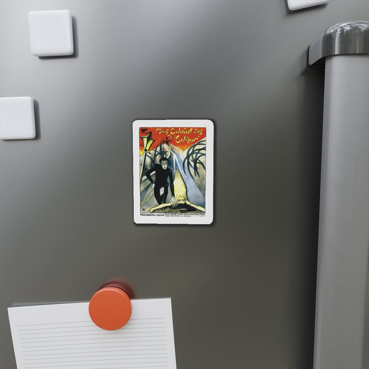 DAS CABINET DES DR CALIGARI 1920 Movie Poster - Die-Cut Magnet-The Sticker Space