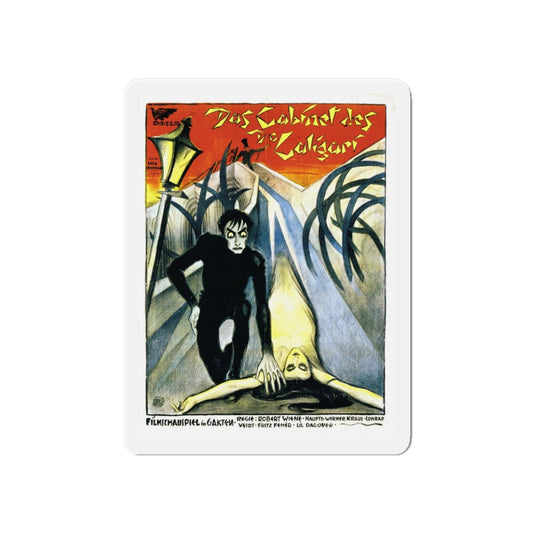 DAS CABINET DES DR CALIGARI 1920 Movie Poster - Die-Cut Magnet-6 × 6"-The Sticker Space