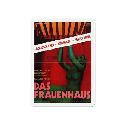 DAS FRAUENHAUS (BLUE RITA) 1977 Movie Poster - Refrigerator Magnet 6 Inch - The Sticker Space