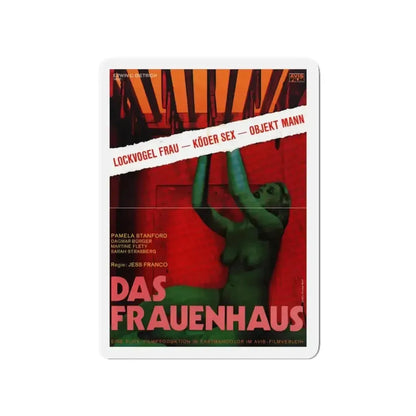 DAS FRAUENHAUS (BLUE RITA) 1977 Movie Poster - Refrigerator Magnet - The Sticker Space