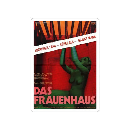 DAS FRAUENHAUS (BLUE RITA) 1977 Movie Poster STICKER Vinyl Die-Cut Decal 5 Inch - The Sticker Space
